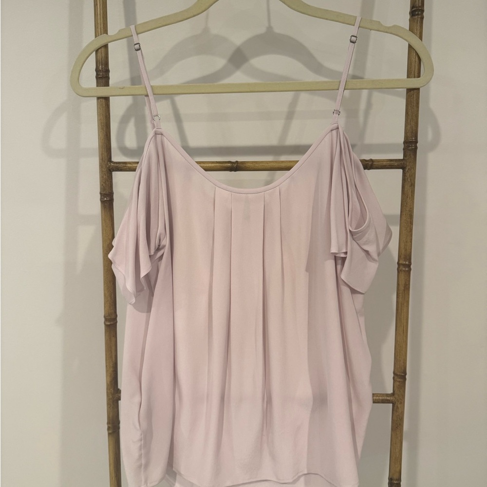 Joie Pink Sleeveless Ruffled Blouse